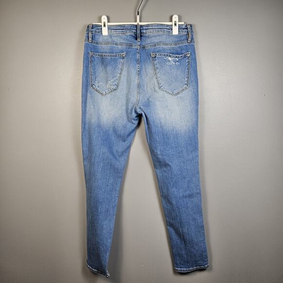 Vigoss Jeans Women's 31 Blue Light Wash Tomboy Boyfriend Jeans Mid Rise Relaxed - Picture 3 of 10